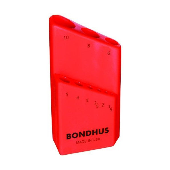 Bondhus 18099 Bondhex Color Coded Case Holds 9 Tools, 1/5mm-10mm by Bondhus