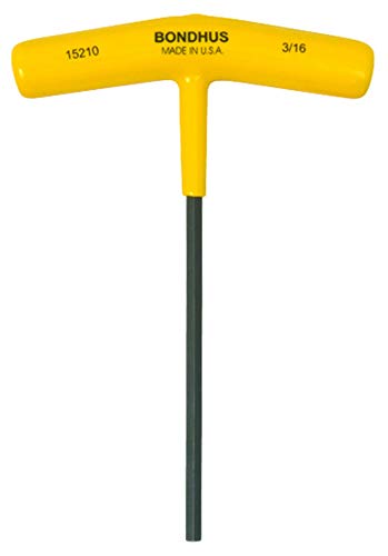 "Bondhus 15210 3/16"" Hex Tip T-Handle w/ProGuard Finish", multi, one size
