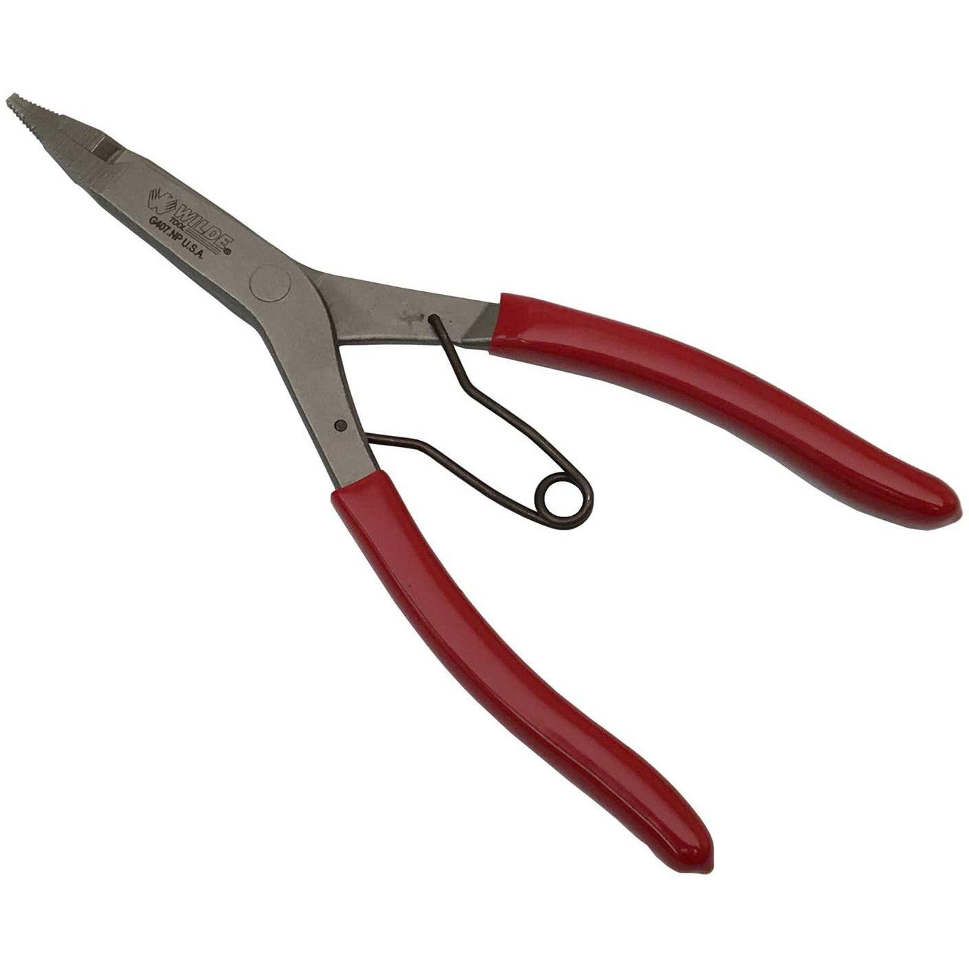 Wilde Tool G407.NP Straight Tip Lock Ring Pliers, 9 inch with Satin Finish (Satin)