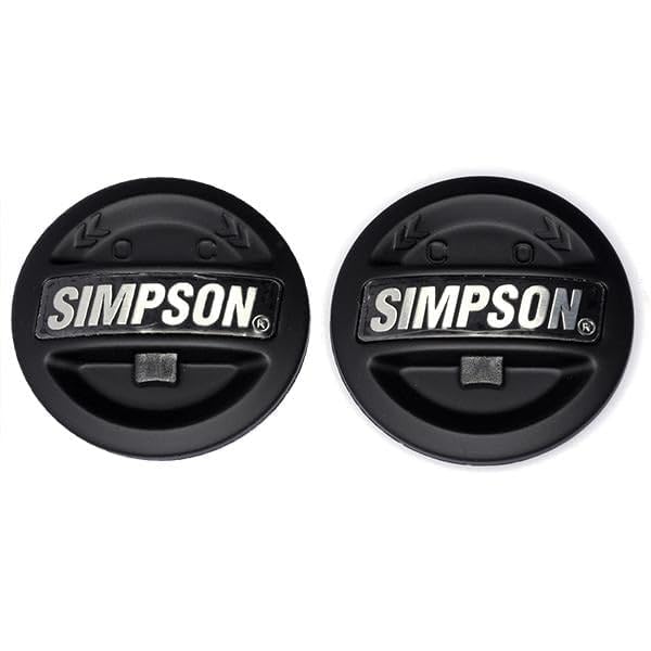 Simpson Motorcycle MBSA Helmet Shield Anchors - MOD Bandit Series - Pair