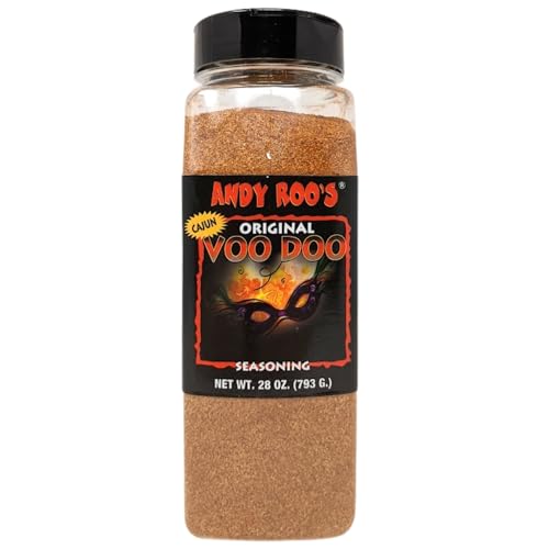 Andy Roo's No MSG Voodoo Creole Seasoning, 28 Ounce Shaker