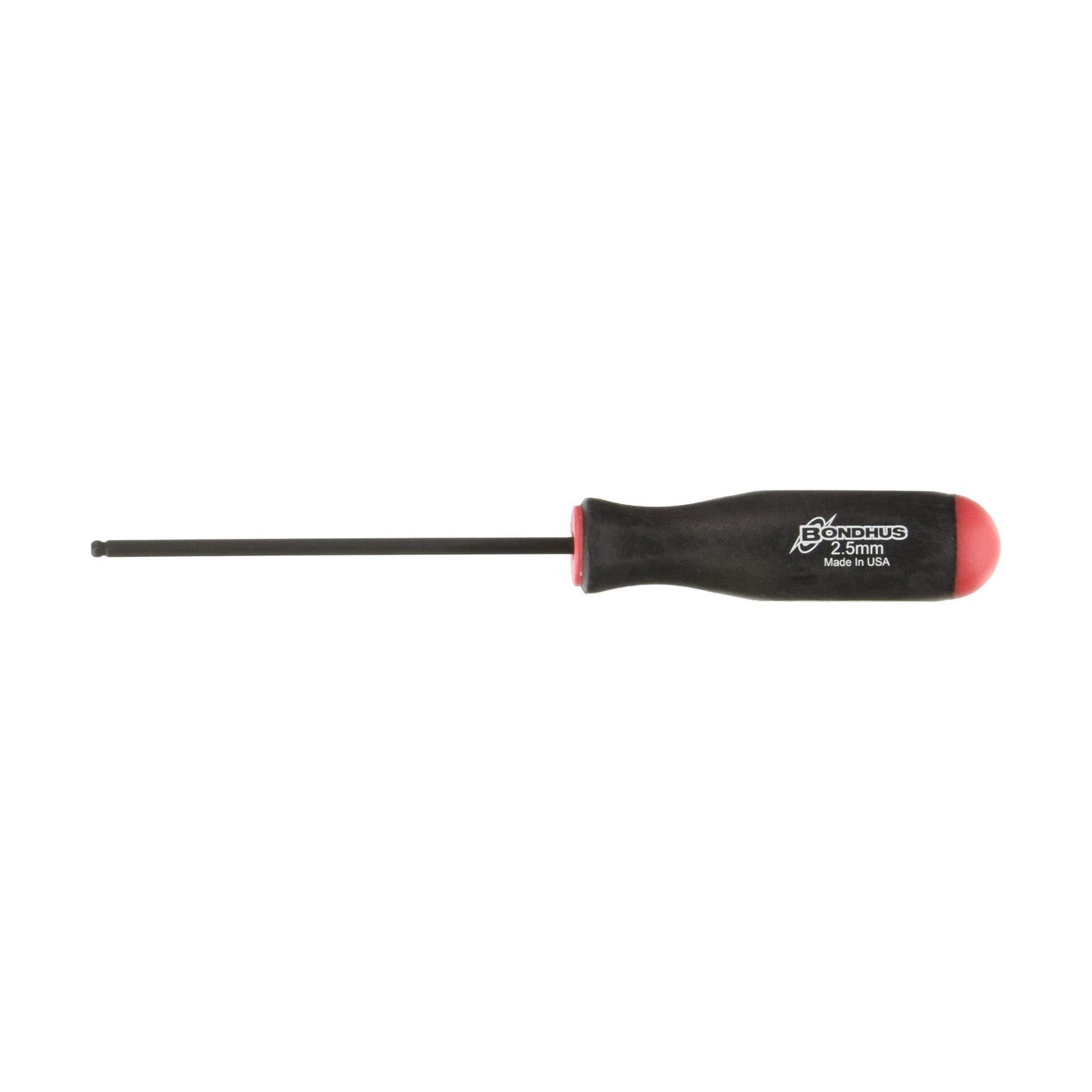 Bondhus 10654 2.5mm Ball End Screwdriver with ProGuard Finish, 2.7", 2-Piece