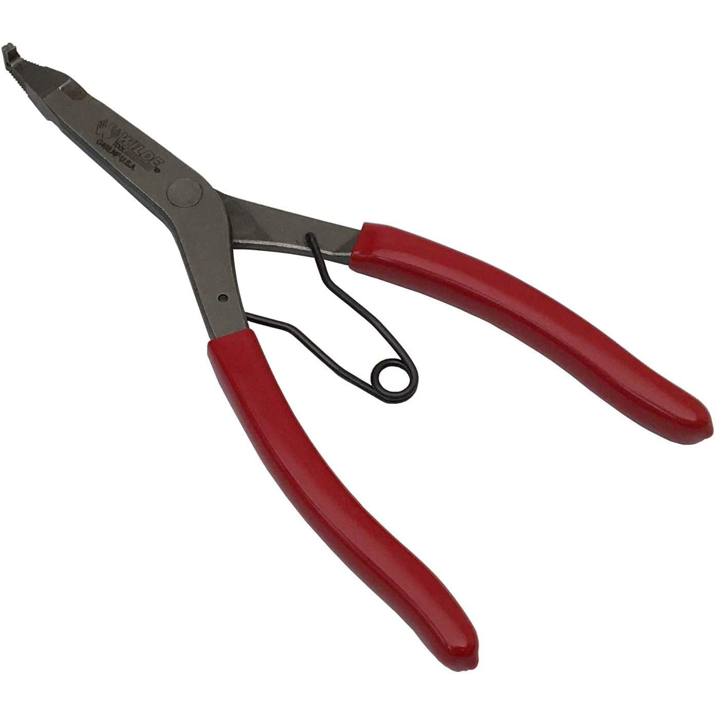 Wilde Tool G409.NP Angle Tip Lock Ring Pliers, 9 inch with Satin Finish