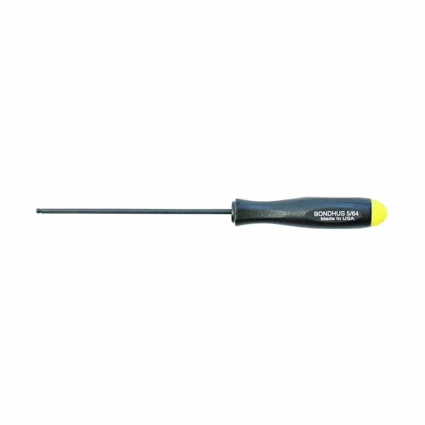 BONDHUS No. 106 Hexagonal Ball Point Screwdriver, Black Dyed