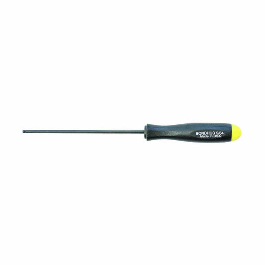 BONDHUS No. 106 Hexagonal Ball Point Screwdriver, Black Dyed