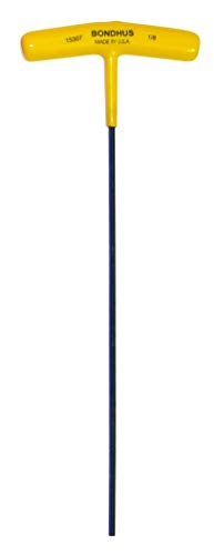 Bondhus 15307 1/8" Hex T-Handle 9" Length, Multi, One Size