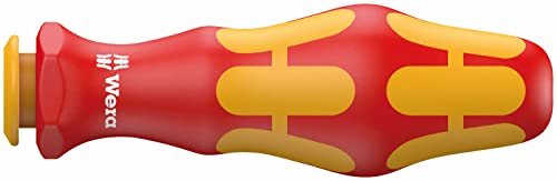 Wera 05003990001 Kraftform Kompakt VDE 817 Screwdriver Handle, For Use With Interchangeable Blades, 9mm Head, BladeLength