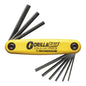 Bondhus 12591 GorillaGrip Set of 9 Hex Fold-up Keys, sizes .050-3/16-Inch
