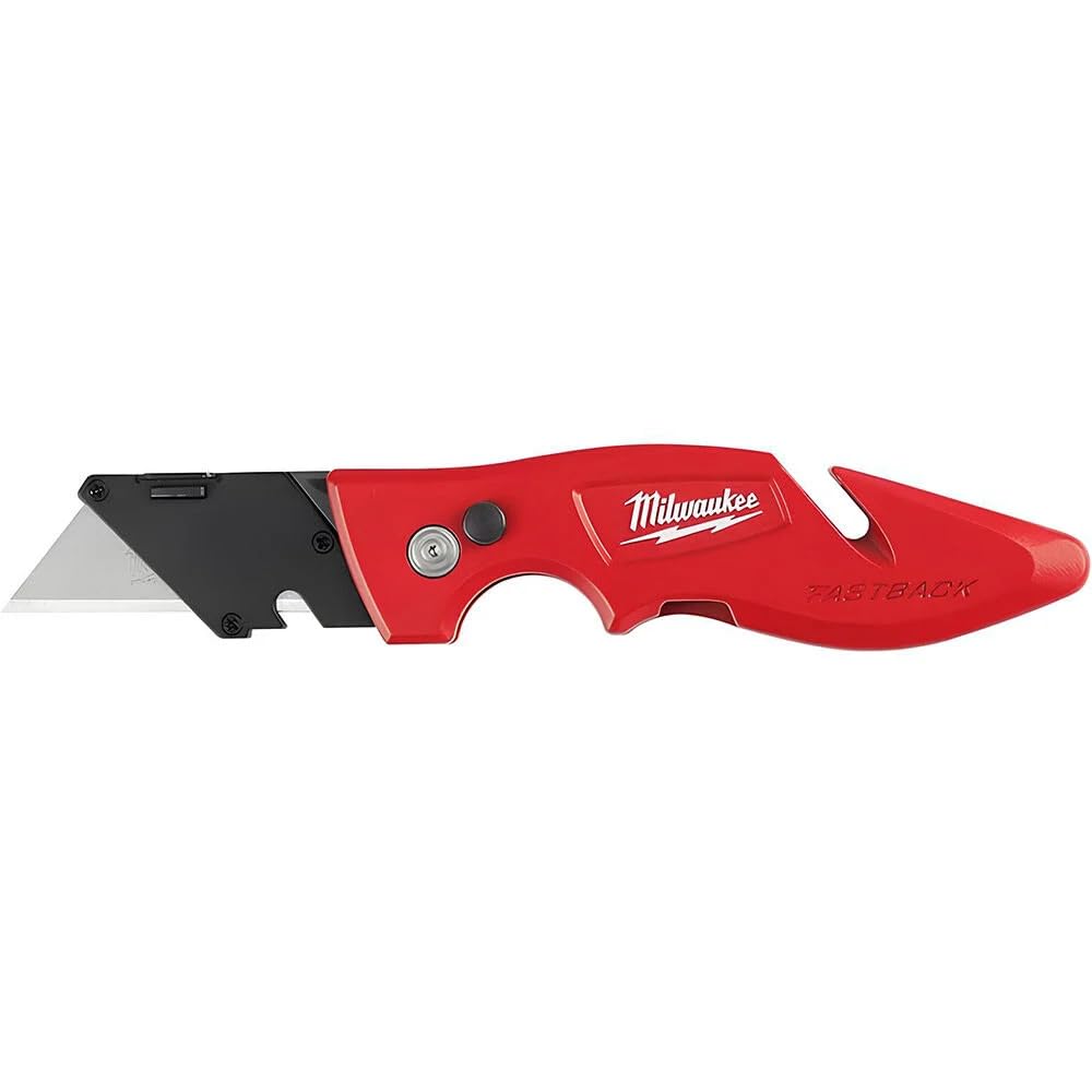 Milwaukee 48-22-1901 Fastback Press and Flip Utility Knife with Belt Clip and Onboard Wire Stripping (Set of 4)