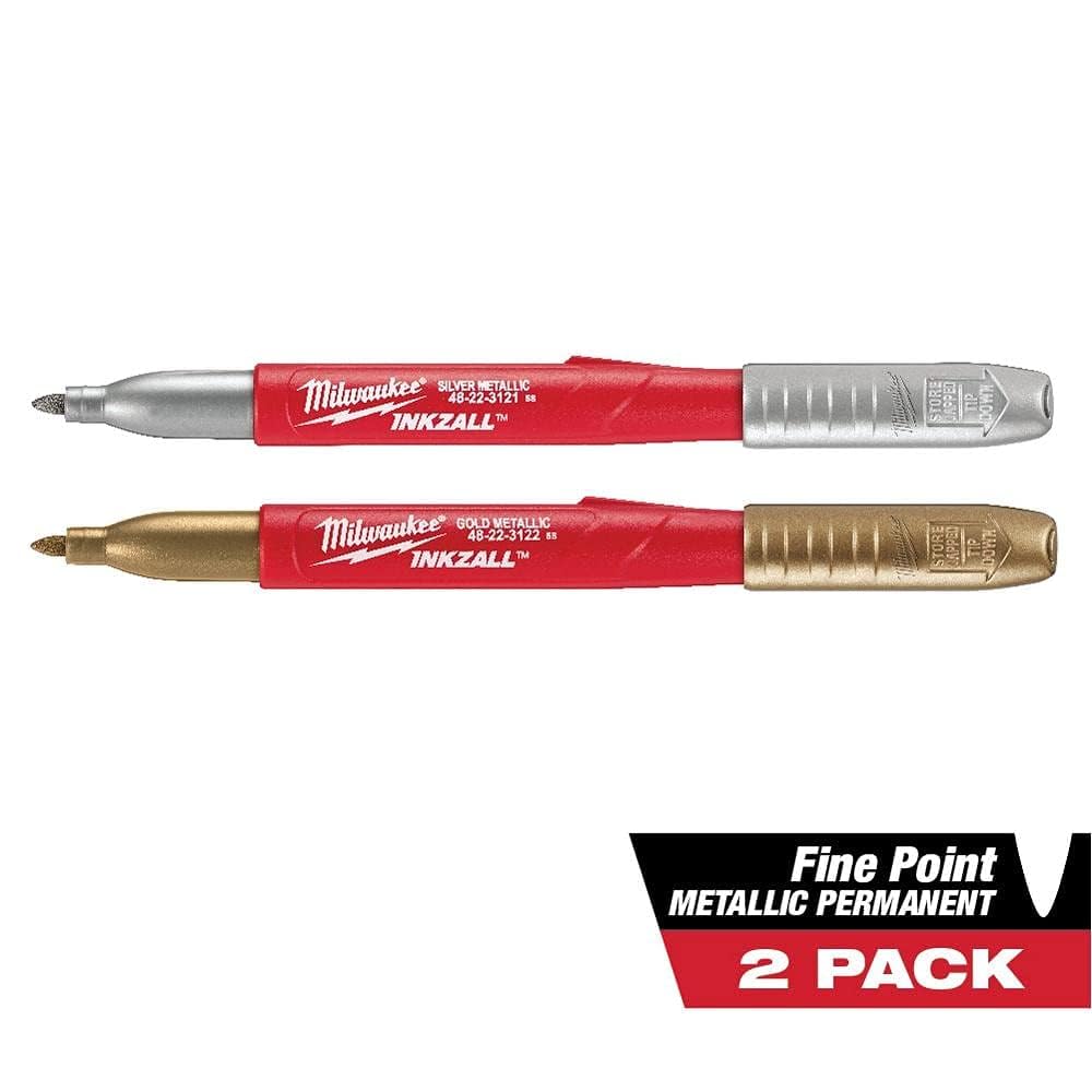Industrial Marker, Silver/Gold, 0.05in, PK2