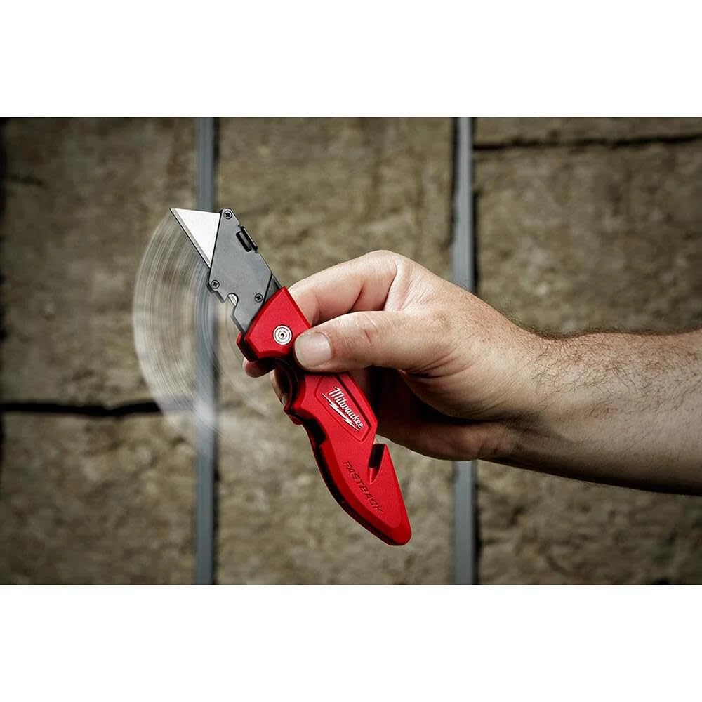 Milwaukee 48-22-1901 Fastback Press and Flip Utility Knife with Belt Clip and Onboard Wire Stripping (Set of 4)