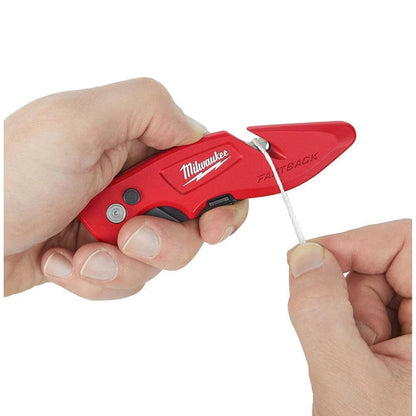 Milwaukee 48-22-1901 Fastback Press and Flip Utility Knife with Belt Clip and Onboard Wire Stripping (Set of 4)