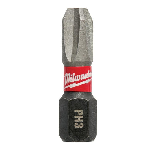 Milwaukee 48-32-4113 Shockwave Insert Bit Phillips #3 (25 Pack)