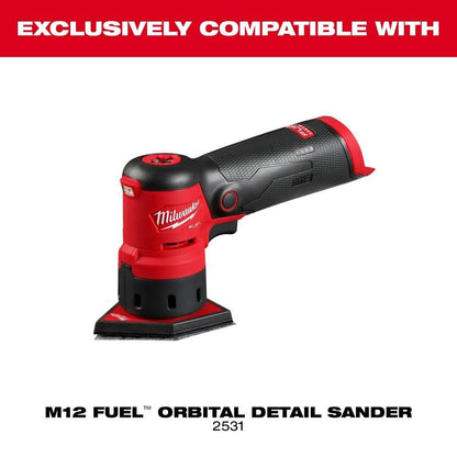 Milwaukee Sanding Sheets with mesh Structure for Cordless Point Grinder M12 FDSS 13-Piece 67 x 92 mm