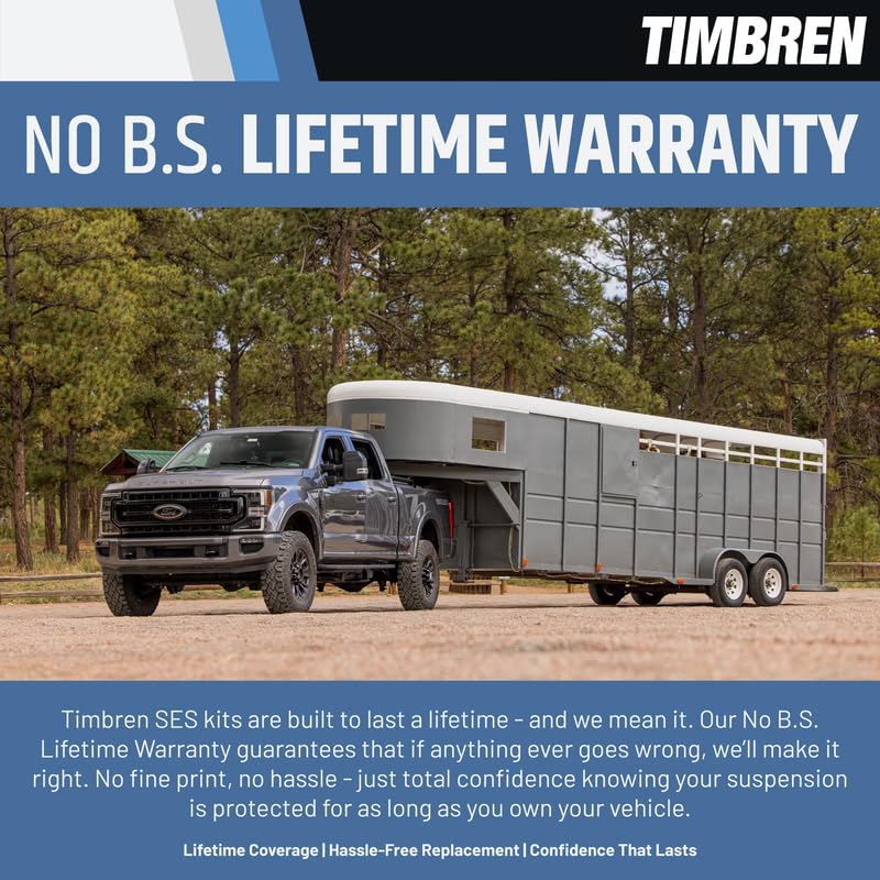Timbren FR350SDJ SES Rear Suspension Enhancement System - 8,600 lb Load Support | Progressive Load Stability & Zero Maintenance Reliability | Levels Truck, Reduces Sag, Roll & Sway | DIY Install