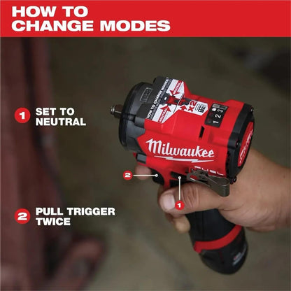 Milwaukee Electric - M12 FUELTRADE Stubby 1/2 Impact Wrench KIT