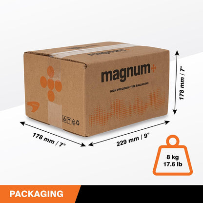 magnum+ Tire Balancing Beads for Trucks, Trailer, Off-Road Vehicles – TPMS Compatible Tempered Glass Wheel Balance Beads – Case of 20 Bags x 10.5 oz/300 g