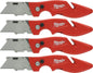Milwaukee 48-22-1901 Fastback Press and Flip Utility Knife with Belt Clip and Onboard Wire Stripping (Set of 4)