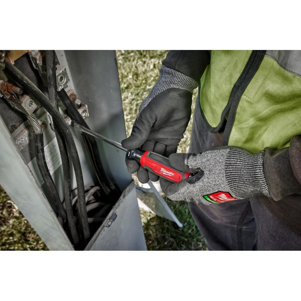 Milwaukee 5/16 in. Slotted 6 in. Demolition Flat Head Screwdriver with Cushion Grip