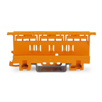 221-500 | WAGO Mounting Carrier | for 221 Series (24 – 12 AWG) | DIN-35 Rail/Panel Mount | Orange | [Box of 10 Pieces]