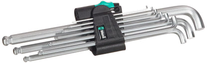 Wera(ヴェラ 950/9シリーズ Hex-Plus ステンレス/ブラックレーザー仕上げ Lキー 六角棒レンチセット
