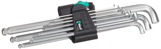 Wera(ヴェラ 950/9シリーズ Hex-Plus ステンレス/ブラックレーザー仕上げ Lキー 六角棒レンチセット
