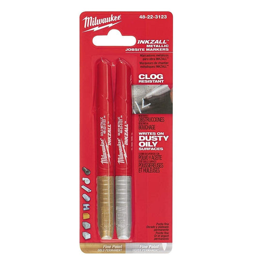 Industrial Marker, Silver/Gold, 0.05in, PK2