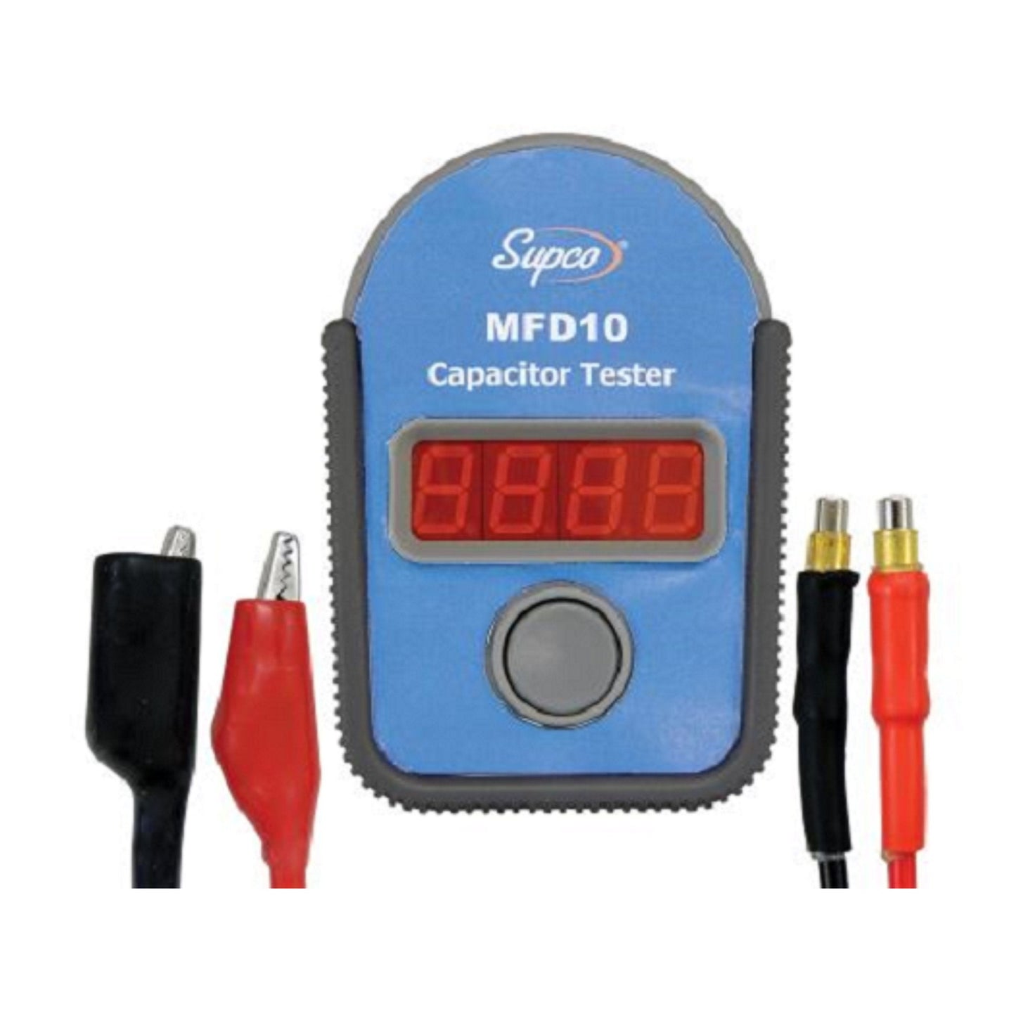 Supco MFD10 Digital Capacitor Tester with LED Display, 0.01 to 10000mF Range, 5% Accuracy