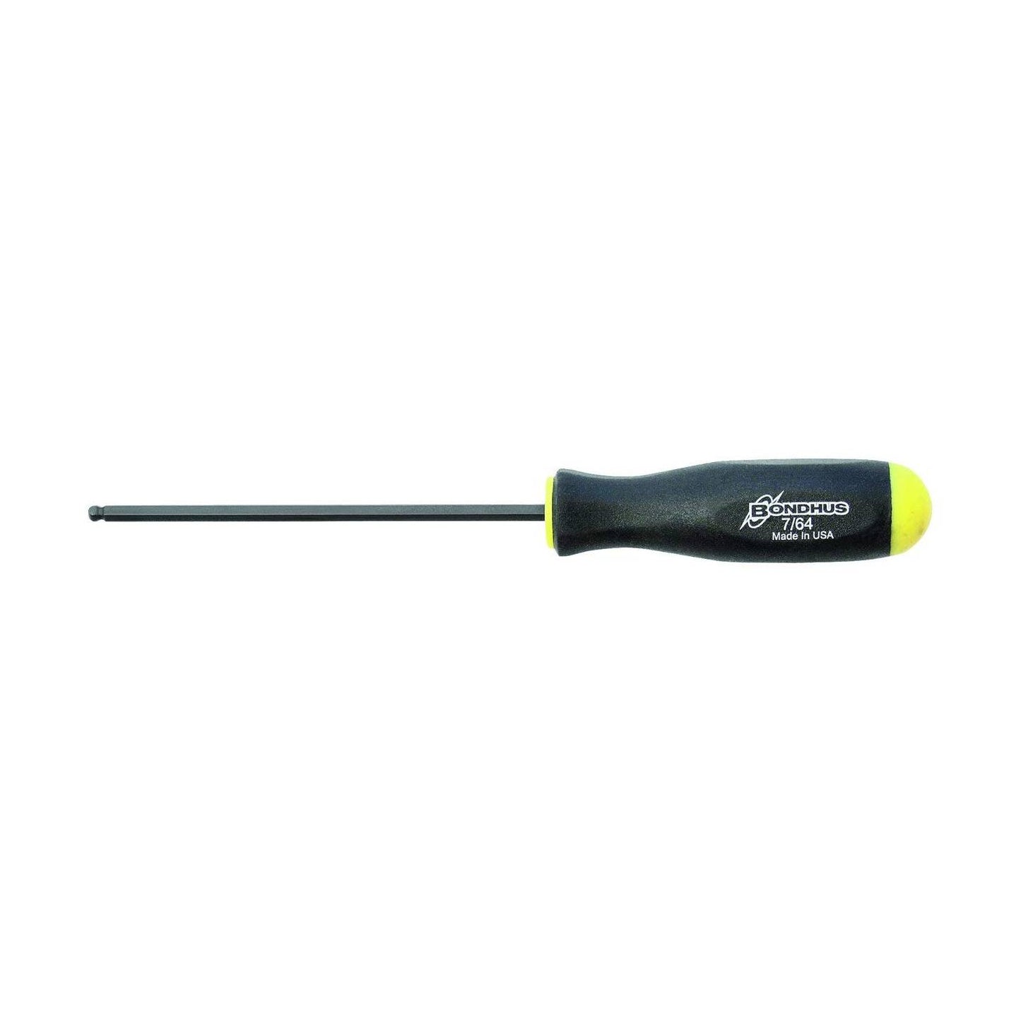 "Bondhus 10606 7/64"" Ball End Screwdriver w/ProGuard Finish, 2.9"", 2PC", multi, one size