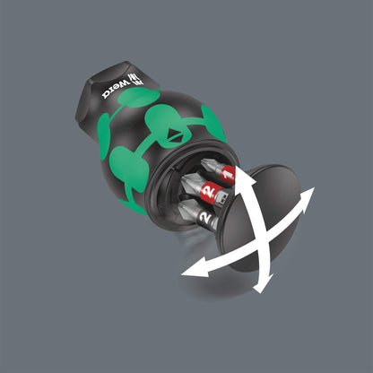 Wera 05008873001 Kraftform Kompakt Stubby magazine 1, 6 pieces