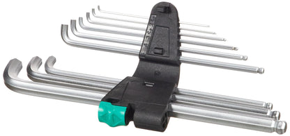 Wera(ヴェラ 950/9シリーズ Hex-Plus ステンレス/ブラックレーザー仕上げ Lキー 六角棒レンチセット