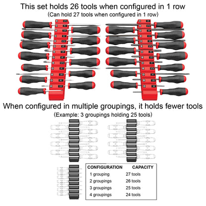 Ernst Manufacturing Screwdriver Pro - Modular Screwdriver Organizer - Made in The USA
