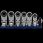 VIM 6 PC. 12PT Nano Flex Offset RATCHETING Attachment Set - 3/8" Drive (8-13MM)