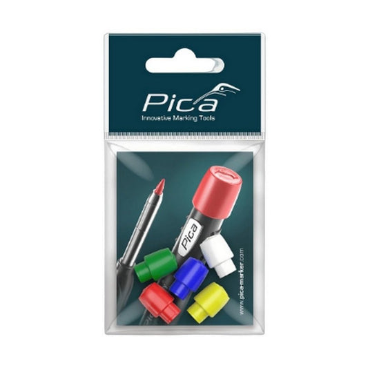 Pica Marker 5-Piece Colored Cap Porous Tip Highlighter Marker Set